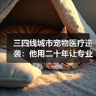 三四线城市宠物医疗逆袭:他用二十年让专业服务走进千家万户(图4) 三四线城市宠物医疗逆袭:他用二十年让专业服务走进千家万户(图4)