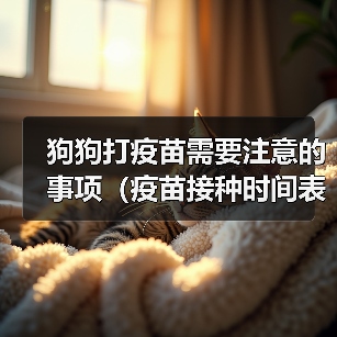 狗狗打疫苗需要注意的事项（疫苗接种时间表和保护幼犬健康的关键）(图3)