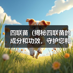 四联苗（揭秘四联苗的成分和功效，守护您和家人的健康）(图2)