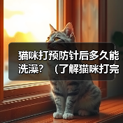 猫咪打预防针后多久能洗澡？（了解猫咪打完疫苗后的洗澡时间和注意事项）(图3)
