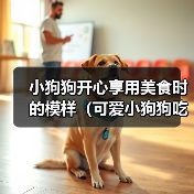 小狗狗开心享用美食时的模样(可爱小狗狗吃食物时的无尽欢乐)(图4) 小狗狗开心享用美食时的模样(可爱小狗狗吃食物时的无尽欢乐)(图4)