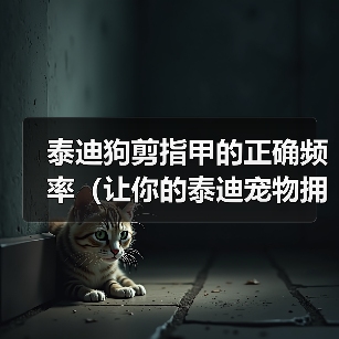 泰迪狗剪指甲的正确频率（让你的泰迪宠物拥有健康的爪子）(图1)