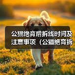 公猫绝育后拆线时间及注意事项（公猫绝育拆线时间及预防感染关键要素）(图4)