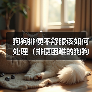 狗狗排便不舒服该如何处理(排便困难的狗狗需要怎样的治疗)(图2) 狗狗排便不舒服该如何处理(排便困难的狗狗需要怎样的治疗)(图2)