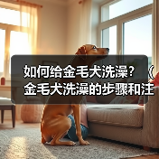 如何给金毛犬洗澡?(金毛犬洗澡的步骤和注意事项)(图1) 如何给金毛犬洗澡?(金毛犬洗澡的步骤和注意事项)(图1)