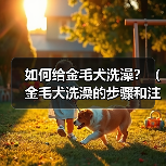 如何给金毛犬洗澡?(金毛犬洗澡的步骤和注意事项)(图3) 如何给金毛犬洗澡?(金毛犬洗澡的步骤和注意事项)(图3)