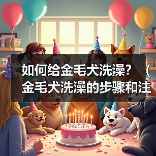 如何给金毛犬洗澡?(金毛犬洗澡的步骤和注意事项)(图4) 如何给金毛犬洗澡?(金毛犬洗澡的步骤和注意事项)(图4)
