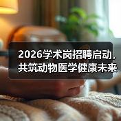 2026学术岗招聘启动,共筑动物医学健康未来(图4) 2026学术岗招聘启动,共筑动物医学健康未来(图4)