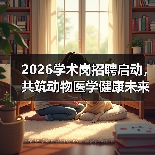 2026学术岗招聘启动,共筑动物医学健康未来(图2) 2026学术岗招聘启动,共筑动物医学健康未来(图2)