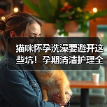 猫咪怀孕洗澡要避开这些坑!孕期清洁护理全攻略(图3) 猫咪怀孕洗澡要避开这些坑!孕期清洁护理全攻略(图3)