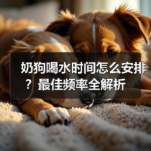 奶狗喝水时间怎么安排？最佳频率全解析