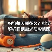 狗狗每天睡多久?科学解析睡眠需求与影响因素(图2) 狗狗每天睡多久?科学解析睡眠需求与影响因素(图2)