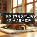 狗狗怀孕多久可以洗澡?科学护理全解析(图2) 狗狗怀孕多久可以洗澡?科学护理全解析(图2)