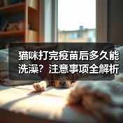 猫咪打完疫苗后多久能洗澡？注意事项全解析