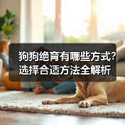 狗狗绝育有哪些方式？选择合适方法全解析(图3)