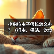 小狗拉虫子很长怎么办？（打虫、保洁、饮食