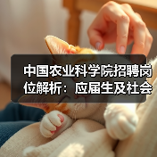 中国农业科学院招聘岗位解析：应届生及社会