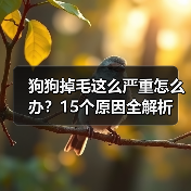 狗狗掉毛这么严重怎么办?15个原因全解析(图1) 狗狗掉毛这么严重怎么办?15个原因全解析(图1)