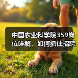 中国农业科学院359岗位详解，如何抓住招
