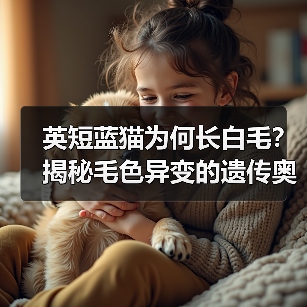 英短蓝猫为何长白毛?揭秘毛色异变的遗传奥秘(图1) 英短蓝猫为何长白毛?揭秘毛色异变的遗传奥秘(图1)