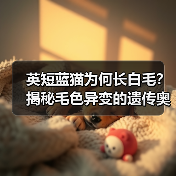 英短蓝猫为何长白毛?揭秘毛色异变的遗传奥秘(图3) 英短蓝猫为何长白毛?揭秘毛色异变的遗传奥秘(图3)