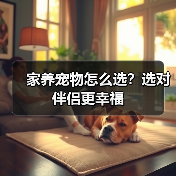 家养宠物怎么选?选对伴侣更幸福(图1) 家养宠物怎么选?选对伴侣更幸福(图1)