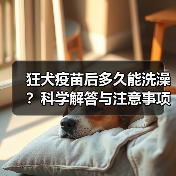 狂犬疫苗后多久能洗澡?科学解答与注意事项(图3) 狂犬疫苗后多久能洗澡?科学解答与注意事项(图3)