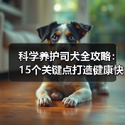 科学养护司犬全攻略:15个关键点打造健康快乐环境(图1) 科学养护司犬全攻略:15个关键点打造健康快乐环境(图1)