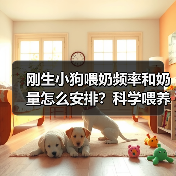 刚生小狗喂奶频率和奶量怎么安排?科学喂养阶段指南(图2) 刚生小狗喂奶频率和奶量怎么安排?科学喂养阶段指南(图2)