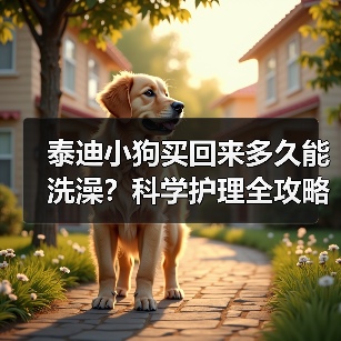 泰迪小狗买回来多久能洗澡？科学护理全攻略(图3)