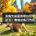 狗狗生病前有哪些异常信号?看懂这些行为判断健康状态(图3) 狗狗生病前有哪些异常信号?看懂这些行为判断健康状态(图3)