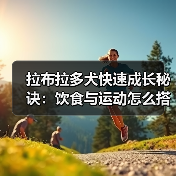 拉布拉多犬快速成长秘诀：饮食与运动怎么搭