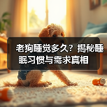 老狗睡觉多久?揭秘睡眠习惯与需求真相(图3) 老狗睡觉多久?揭秘睡眠习惯与需求真相(图3)