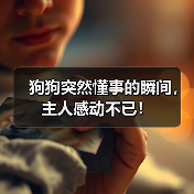 狗狗突然懂事的瞬间，主人感动不已！