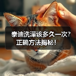 泰迪洗澡该多久一次?正确方法揭秘!(图1) 泰迪洗澡该多久一次?正确方法揭秘!(图1)
