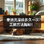 泰迪洗澡该多久一次?正确方法揭秘!(图2) 泰迪洗澡该多久一次?正确方法揭秘!(图2)