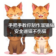 手把手教你制作溜猫绳,安全遛猫不伤猫(图4) 手把手教你制作溜猫绳,安全遛猫不伤猫(图4)