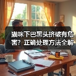 猫咪下巴黑头挤破有危害？正确处理方法全解析