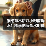 猫绝育术后几小时能喝水？科学把握饮水时机