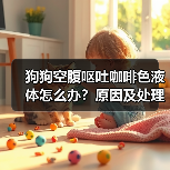 狗狗空腹呕吐咖啡色液体怎么办？原因及处理
