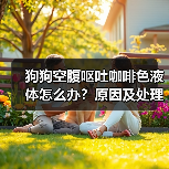 狗狗空腹呕吐咖啡色液体怎么办？原因及处理方法(图2)