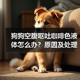狗狗空腹呕吐咖啡色液体怎么办？原因及处理方法(图3)