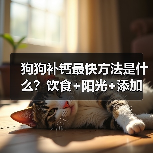 狗狗补钙最快方法是什么？饮食+阳光+添加剂如何高效补充？
