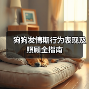狗狗发情期行为表现及照顾全指南