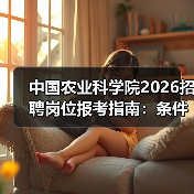 中国农业科学院2026招聘岗位报考指南:条件与流程详解(图2) 中国农业科学院2026招聘岗位报考指南:条件与流程详解(图2)