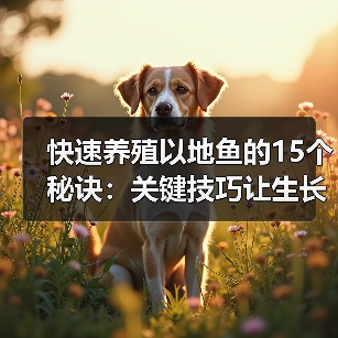 快速养殖以地鱼的15个秘诀：关键技巧让生长飞快(图1)