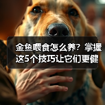 金鱼喂食怎么养？掌握这5个技巧让它们更健康！(图1)