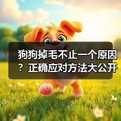 狗狗掉毛不止一个原因？正确应对方法大公开
