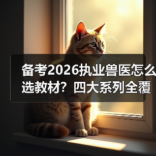 备考2026执业兽医怎么选教材？四大系列全覆盖+超值优惠轻松应对！