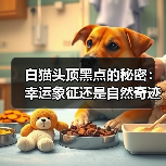 白猫头顶黑点的秘密：幸运象征还是自然奇迹？(图1)